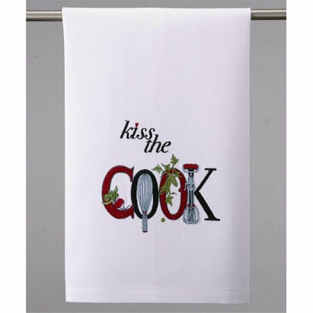 TARIFA 16 x 25 in. Kiss The Cook Kitchen Towel, 4PK TA3679690